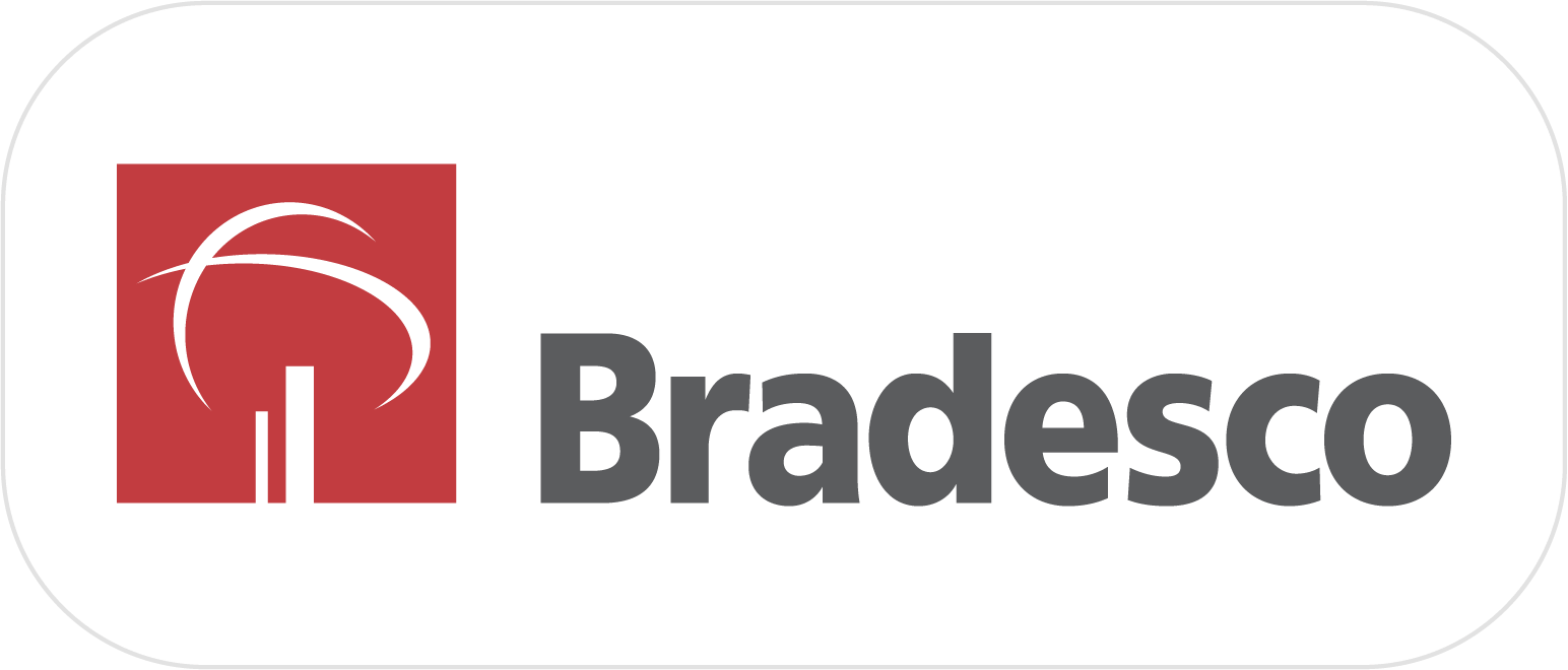Bradesco logo displayed on SaleMag's website. Trusted digital marketing agency specializing in branding and online solutions.